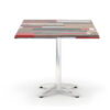 table bistrot 80 × 80 cm avec plateau Werzalit Socle aluminium 4 branches