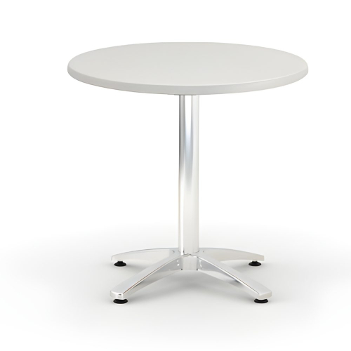 table bistrot D70 WZ Decor Socle aluminium 4 branches blanc