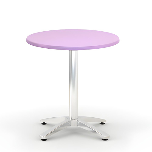 table bistrot D70 WZ Decor Socle aluminium 4 branches violet Sotufab