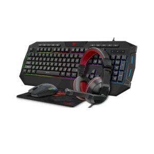 Pack Gaming Clavier + Souris + Tapis + Casque Havit KB501CM Noir