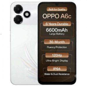 smartphone Oppo A6C 4G 4 Go 128 Go blanc